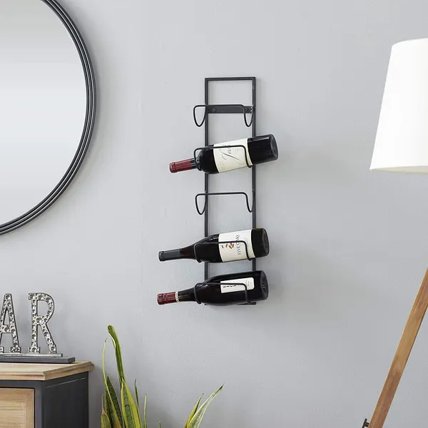Black_Countertop_Wine_Rack_Bottle_Wine_Holder_For_Red_White_Wine_Storage_Freestanding_Metal_Wine_Rack_Small_Tabletop_Wine_Rack_Modern_Wine_Bottle_Holder_(M7)____10L_x_25W_x_25H_Centimeters