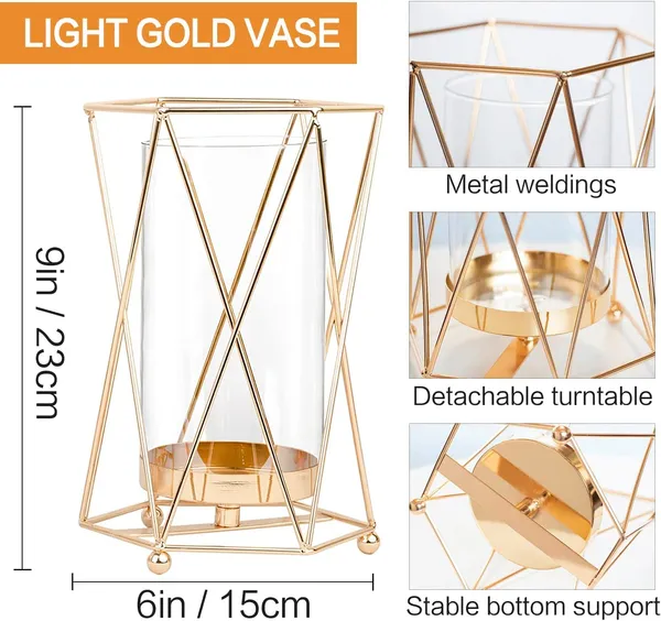 Gold_Flower_Vase_Metal_Stand_Glass_Tube_Geometric_Decor_Vase,_Modern_Large_Vase_Suitable_Floral_Home_Wedding_Office_Centerpiece_(Gold_9_Inch)____15L_x_15W_x_23H_Centimeters
