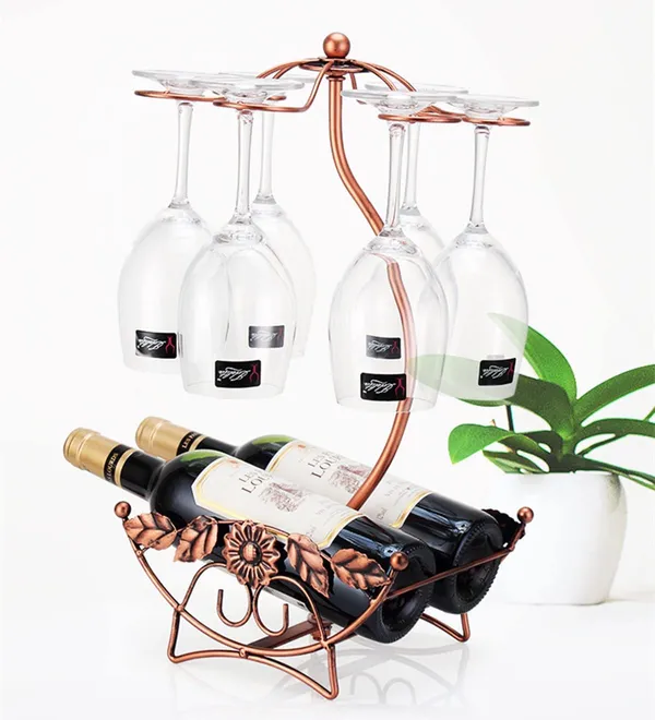 Bronze_Wine_Glass_Holder_-_Wine_Rack_Table_Top_Goblet_Holder_-_Storage_Rack_For_Bar_Kitchen_Easy_Access_And_Storage_Wine_Glass_Gold_(6+2)____32L_x_12W_x_35H_Centimeters