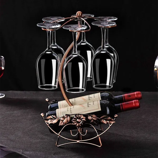 Bronze_Wine_Glass_Holder_-_Wine_Rack_Table_Top_Goblet_Holder_-_Storage_Rack_For_Bar_Kitchen_Easy_Access_And_Storage_Wine_Glass_Gold_(6+2)____32L_x_12W_x_35H_Centimeters