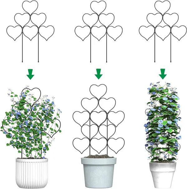 Black_Trellis_For_Climbing_Plants_Outdoor_Indoor,_3_Pack_Stackable_Garden_Trellis_For_Potted_Plants,_Small_Houseplant_Metal_Wire_Trellis_For_Vine_Ivy_Flower_Plant_Support___30W_x_35H_Centimeters