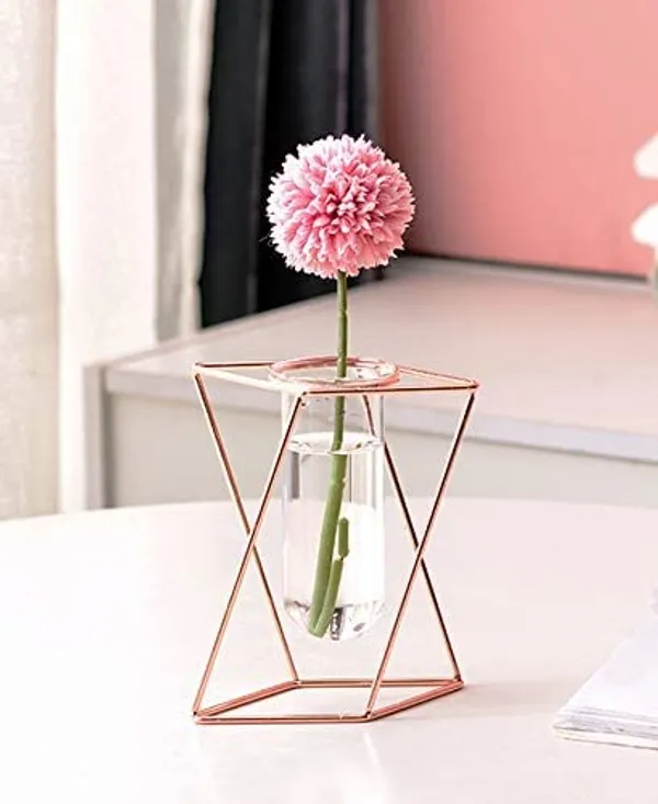 Rose_Gold_Glass_Flower_Vase_With_Metal_Stand_With_Glass_Tube_Modern_Geometry_Desktop_Glass_Planter_Indoor_Hydroponics_Plants_For_Home_Office_Garden_Wedding_Decor_7.6L_x_7.6W_x_16H_Centimeters