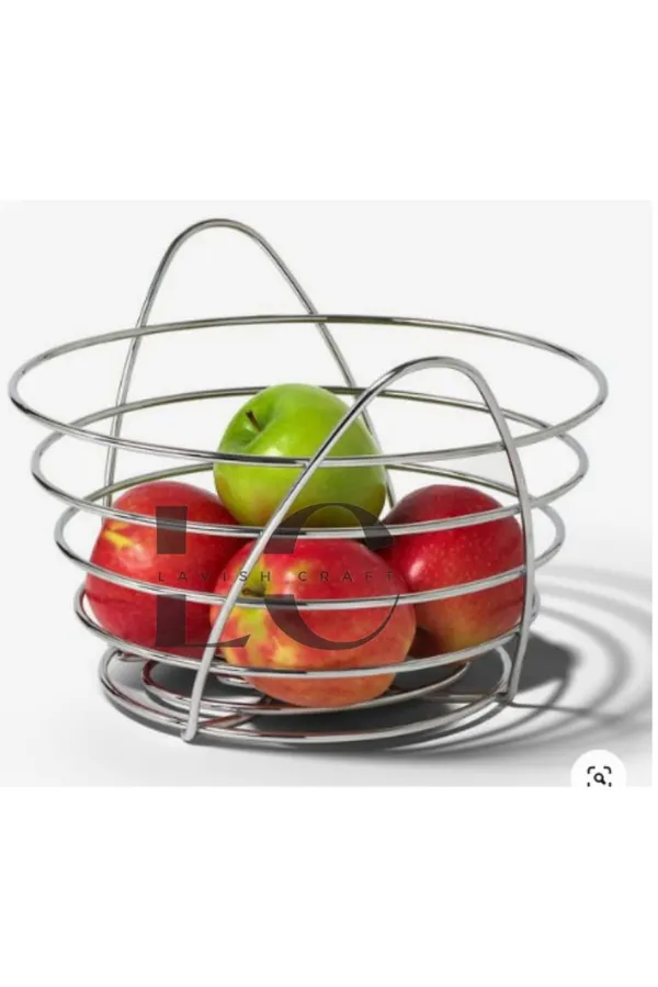 Silver_Fruit_Basket_For_Kitchen_Fruit_Basket_For_Dining_Table_Fruit_Bowl_Counter_Top_Dining_Table,_Living_Drawing_Room_Rust_Free_25W_x_30H_Centimeters
