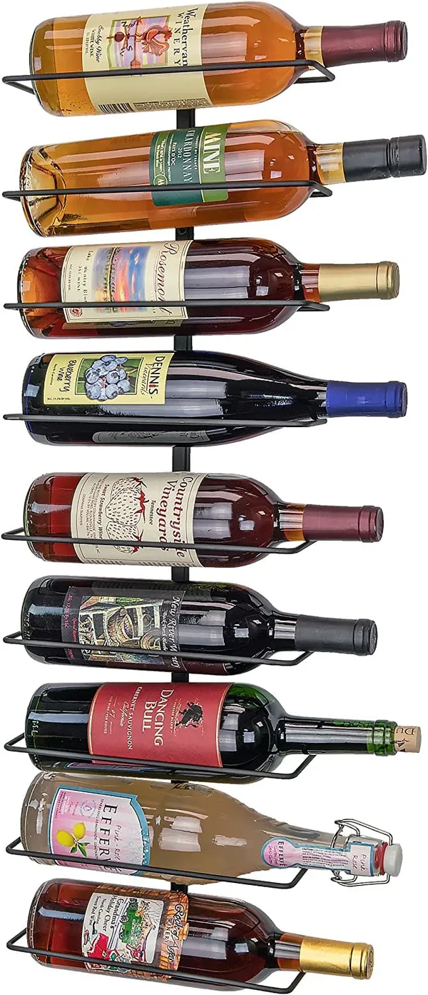 Black_Wine_Rack_Modern_&_Minimalistic_Design_Wine_Gifts_And_Accessories_For_Wine_Lovers_Storage_For_Syrup_Wall_Mounted_Wine_Bottle_Storage_Rack_Holds_Up_To_9_Bottles____13L_x_6W_x_81H_Centimeters