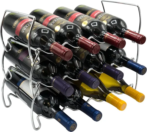Silver_3-Tier_Stackable_Wine_Rack_-_Classic_Style_Wine_Racks_For_Bottles_-_Perfect_For_Bar,_Wine_Cellar,_Basement,_Cabinet,_Pantry,_Etc_-_Hold_12_Bottles,_Metal____40L_x_16W_x_29H_Centimeters