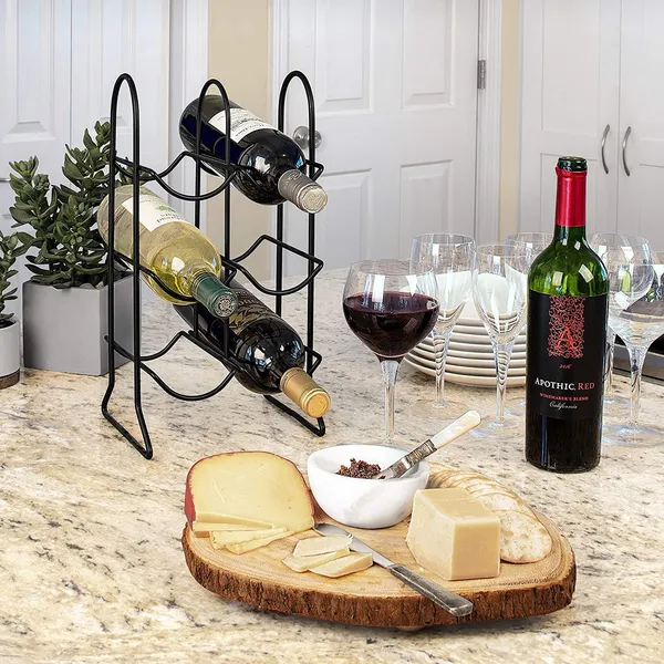 Black_Countertop_Wine_Rack_Bottle_Wine_Holder_For_Red_White_Wine_Storage_Freestanding_Metal_Wine_Rack_Small_Tabletop_Wine_Rack_Modern_Wine_Bottle_Holder_(M12)____10L_x_25W_x_25H_Centimeters