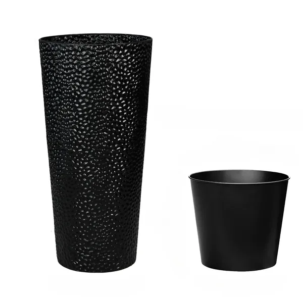 Black_Metal_Planters_With_Inner_Pots_Hand_Hammered_For_Indoor/Outdoor,_Garden,_Patio,_Porch,_Balcony_Large_Decorative_Flower_Pots,_Modern_Plant_Stands_(1)____23L_x_23W_x_50H_Centimeters