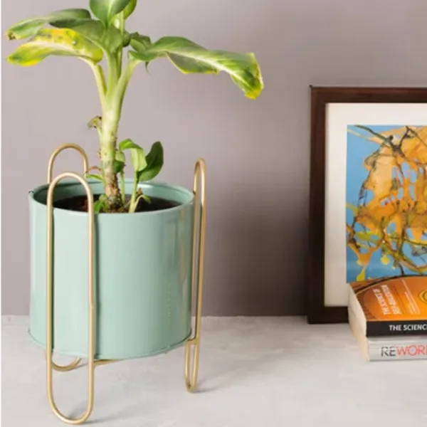 Grey_Rust_Free_Decorative_Table_Top_Mini_Plant_Stand_For_Artificial_Or_Natural_Iron_Plants_For_Indoor_Outdoor_Home_And_Garden_Decor_17_x_17_x_24_Centimeters