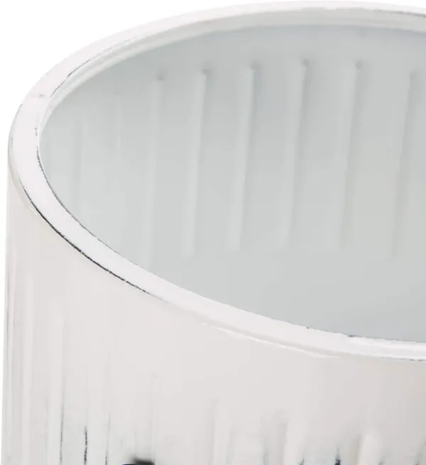White_Mid_Century_Plant_Stand_With_Pot_Set_Of_3_Modern_Metal_Planters_With_Stands_Flower_Pot_Holders_Perfect_For_Indoor_Outdoor_Plants_Plant_Stand_Not_Adjustable__30.5_x_30.5_x_61_Centimeters;_2_kg