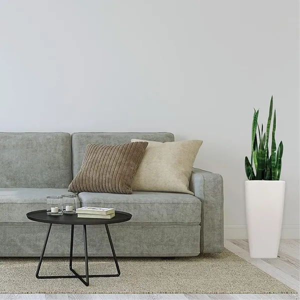 White_Plant_Store_Metal_Tall_Planters_For_Outdoor_And_Indoor_Use_-_20_Inch_Modern_Flower_Pots_For_Balcony,_Deck,_Garden,_And_Patio_30_x_30_x_53_Centimeters