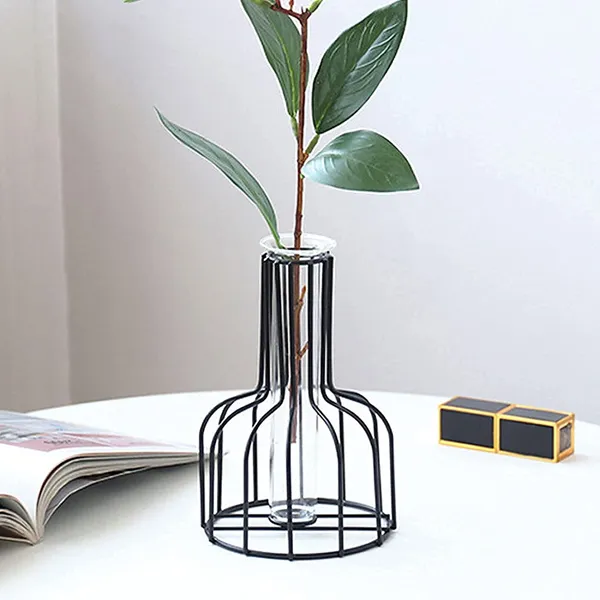 Black_Flower_Vases_With_Iron_Art_Frame,_Metal_Flower_Vase,_Test_Tube_Vase,_Iron_Art_Flower_Vase,_Clear_Vase_Decorative_For_Living_Room_(2Pcs)____10L_x_10W_x_15H_Centimeters
