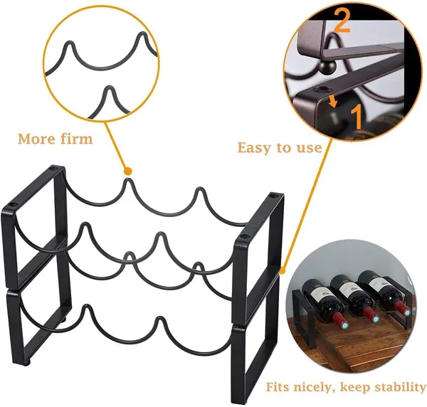 Black_Countertop_Wine_Rack_Bottle_Wine_Holder_For_Red_White_Wine_Storage_Freestanding_Metal_Wine_Rack_Small_Tabletop_Wine_Rack_Modern_Wine_Bottle_Holder_(M9)____10L_x_25W_x_25H_Centimeters