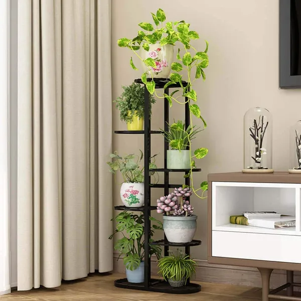 White_Modern_Style_Planter_Flower_Pot_Rust_Proof_Iron_Metal_Excellent_Finish_For_Indoor_And_Outdoor_Planter_Display_For_Indoor_Balcony_Living_Room_Drawing_Room_63.5_x_22.9_x_45.7_Centimeters