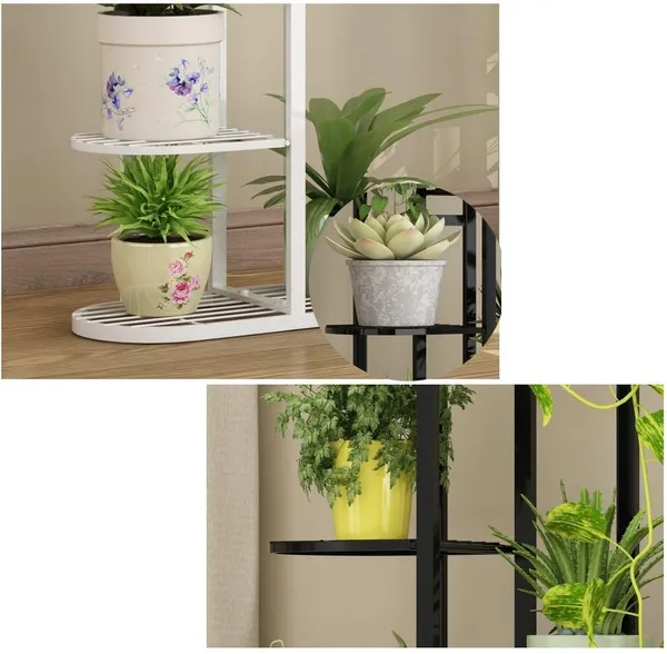White_Modern_Style_Planter_Flower_Pot_Rust_Proof_Iron_Metal_Excellent_Finish_For_Indoor_And_Outdoor_Planter_Display_For_Indoor_Balcony_Living_Room_Drawing_Room_63.5_x_22.9_x_45.7_Centimeters