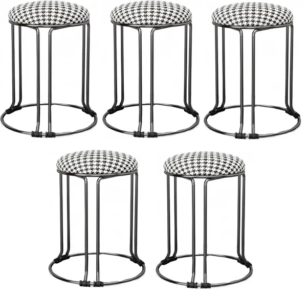 Set_of_2_Silver_Stackable_Ottoman_Stools_With_Cushion_Top_|_Space_Saving_&_Comfortable_Home_Furniture_|_35L_x_35W_x_46H_Cm
