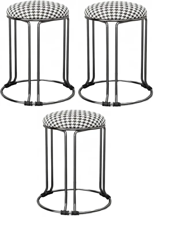 Set_of_2_Silver_Stackable_Ottoman_Stools_With_Cushion_Top_|_Space_Saving_&_Comfortable_Home_Furniture_|_35L_x_35W_x_46H_Cm