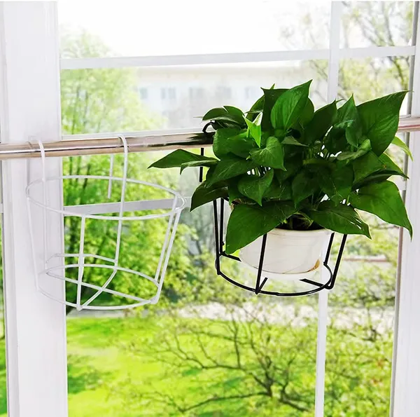 White_Rail_Planters_Hanging_Railing_Plant_Holder_Stand_Iron_Art_Flower_Pot_Basket_For_Patio_Balcony_Porch,_Fence,_Outside_And_Indoor,_Set_Of_3_12_x_10_x_8_Centimeters