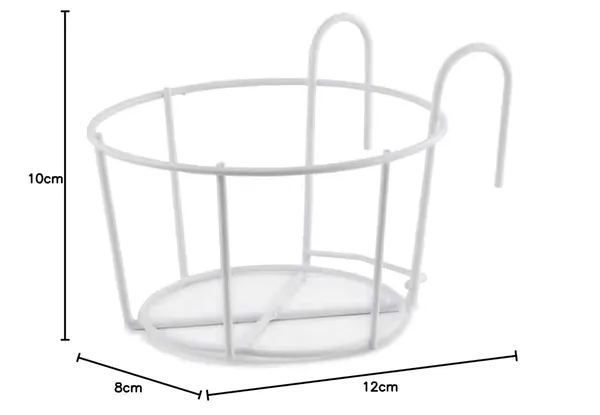 White_Rail_Planters_Hanging_Railing_Plant_Holder_Stand_Iron_Art_Flower_Pot_Basket_For_Patio_Balcony_Porch,_Fence,_Outside_And_Indoor,_Set_Of_3_12_x_10_x_8_Centimeters