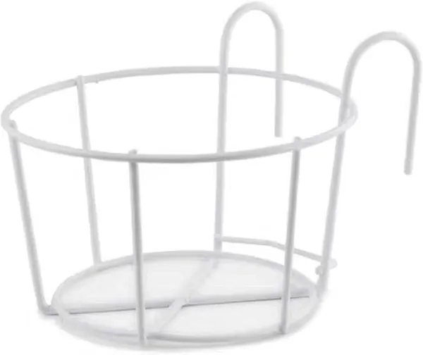 White_Rail_Planters_Hanging_Railing_Plant_Holder_Stand_Iron_Art_Flower_Pot_Basket_For_Patio_Balcony_Porch,_Fence,_Outside_And_Indoor,_Set_Of_3_12_x_10_x_8_Centimeters