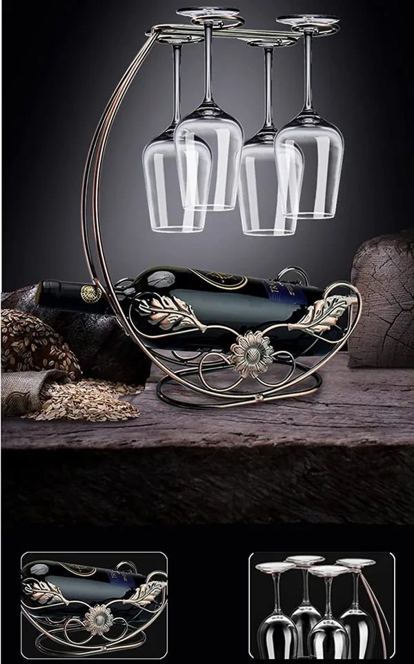 Bronze_Wine_Glass_Holder_-_Wine_Rack_Table_Top_Goblet_Holder_-_Storage_Rack_For_Bar_Kitchen_Easy_Access_And_Storage_Wine_Glass_Gold_(4+1)____32L_x_12W_x_35H_Centimeters
