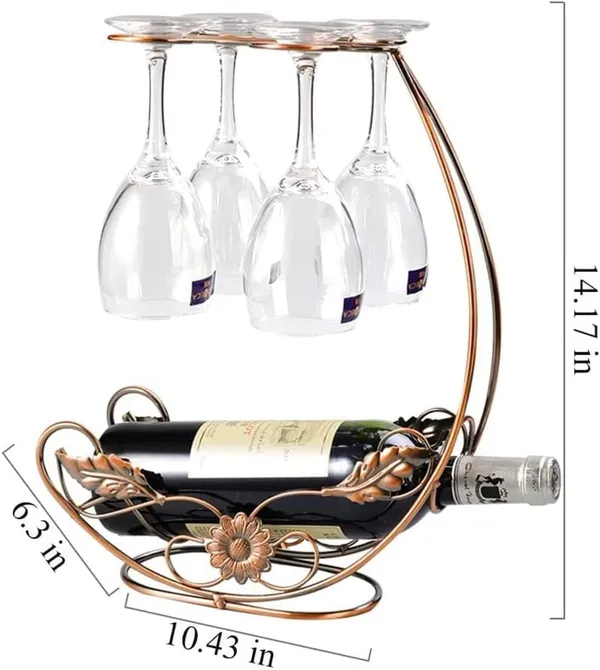 Bronze_Wine_Glass_Holder_-_Wine_Rack_Table_Top_Goblet_Holder_-_Storage_Rack_For_Bar_Kitchen_Easy_Access_And_Storage_Wine_Glass_Gold_(4+1)____32L_x_12W_x_35H_Centimeters