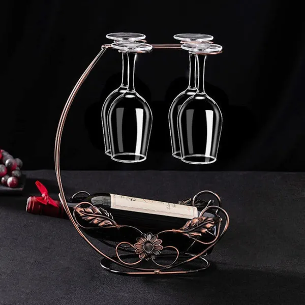 Bronze_Wine_Glass_Holder_-_Wine_Rack_Table_Top_Goblet_Holder_-_Storage_Rack_For_Bar_Kitchen_Easy_Access_And_Storage_Wine_Glass_Gold_(4+1)____32L_x_12W_x_35H_Centimeters