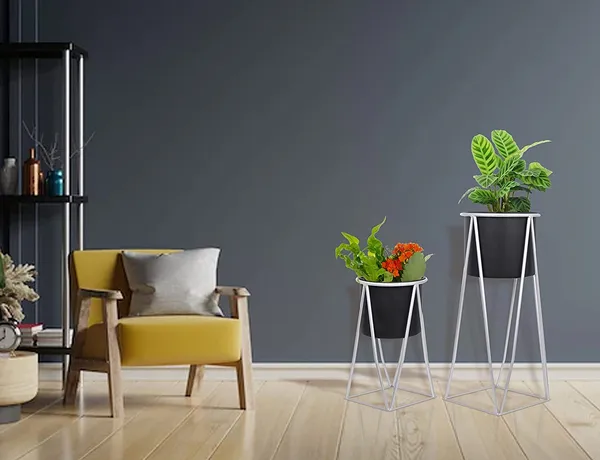 Black_&_Silver_Planters_For_Indoor_Planters_Indoor_Plant_Stands_With_Pots_(Black/Silver_(Tall_Stands)_Set_Of_2)__25_x_25_x_30_Centimeters