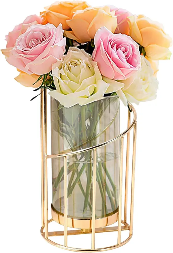 Gold_Flower_Vase_Metal_Stand_Glass_Tube_Geometric_Decor_Vase,_Modern_Large_Vase_Suitable_Floral_Home_Wedding_Office_Centerpiece_(Gold_7.6_Inch)____15L_x_15W_x_23H_Centimeters