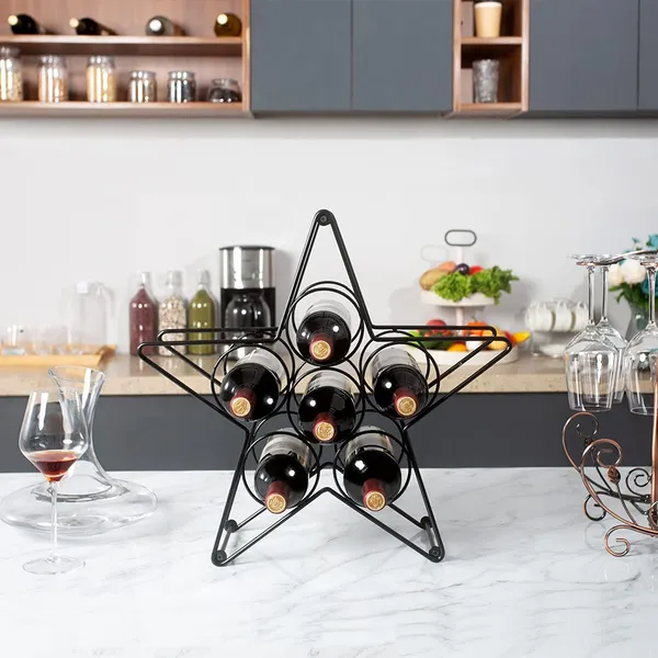 Black_Countertop_Wine_Rack_Bottle_Wine_Holder_For_Red_White_Wine_Storage_Freestanding_Metal_Wine_Rack_Small_Tabletop_Wine_Rack_Modern_Wine_Bottle_Holder_(M13)____10L_x_25W_x_25H_Centimeters