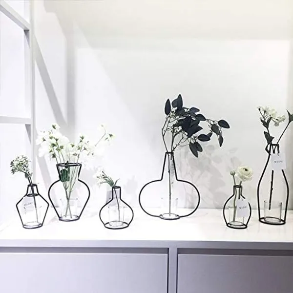 Multicolour_Creative_Planter_Set_With_Glass_Cup_Vases_Iron_Metal_Stand_For_Water_Planting_Flower_Arrangement_Decoration_Gift_For_Home_Wedding_Centerpieces_Decor_(4_Pcs)____7L_x_7W_x_25H_Centimeters