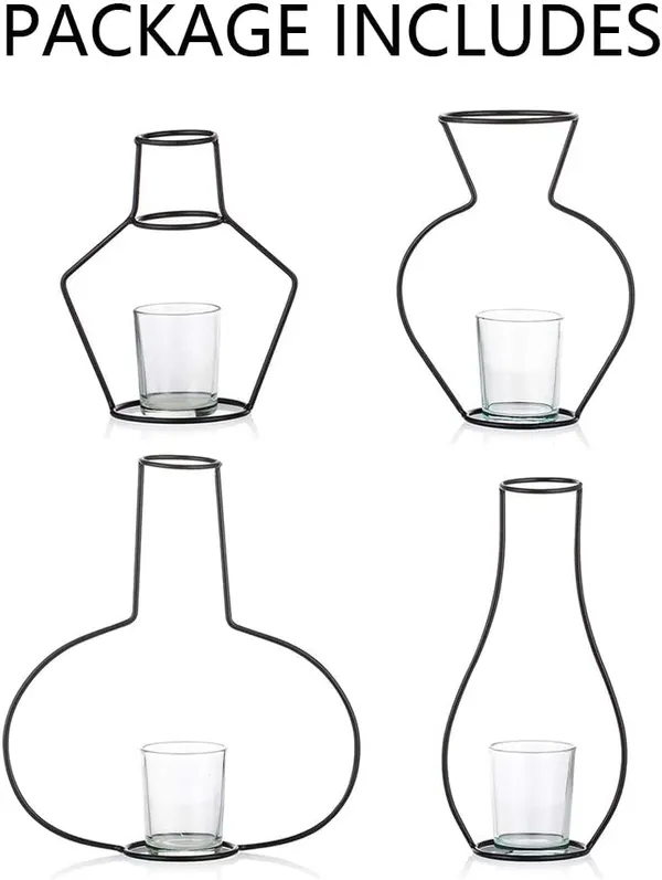 Multicolour_Creative_Planter_Set_With_Glass_Cup_Vases_Iron_Metal_Stand_For_Water_Planting_Flower_Arrangement_Decoration_Gift_For_Home_Wedding_Centerpieces_Decor_(4_Pcs)____7L_x_7W_x_25H_Centimeters