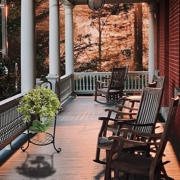 Black_Cute_2_Tier_Potted_Plant_Stand_Sturdy_Stable_Wrought_Iron_Frame_Rust_Free_Excellent_Black_Finish_Utility_For_Indoor_And_Outdoor_(Garden_Patio_Entryway)_(Cute_Curve)_30_x_30_x_50_Centimeters
