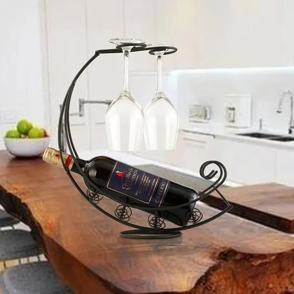 Black_Wine_Glass_Holder_-_Wine_Rack_Table_Top_Goblet_Holder_-_Storage_Rack_For_Bar_Kitchen_Easy_Access_And_Storage_Wine_Glass_Gold_(2+1_Pirate_Ship)____32L_x_12W_x_35H_Centimeters