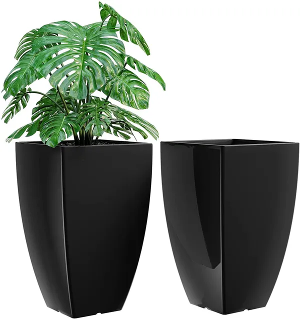 Black_Tall_Metal_Planters_For_Outdoor_Plants_Set_Of_2,_Outdoor_Planters_For_Front_Porch_Balcony,_Galvanized_Iron_21_Inch_Large_Planters_For_Outdoor_Indoor_Garden_Patio____30L_x_30W_x_53H_Centimeters