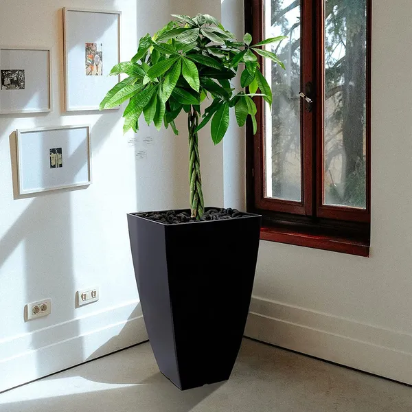 Black_Tall_Metal_Planters_For_Outdoor_Plants_Set_Of_2,_Outdoor_Planters_For_Front_Porch_Balcony,_Galvanized_Iron_21_Inch_Large_Planters_For_Outdoor_Indoor_Garden_Patio____30L_x_30W_x_53H_Centimeters