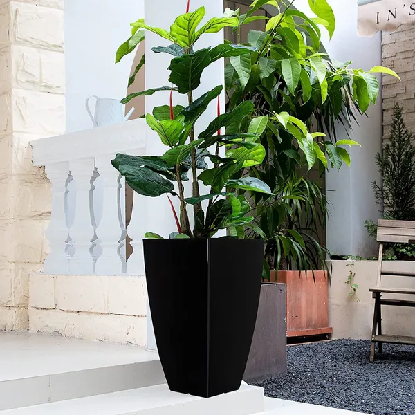 Black_Tall_Metal_Planters_For_Outdoor_Plants_Set_Of_2,_Outdoor_Planters_For_Front_Porch_Balcony,_Galvanized_Iron_21_Inch_Large_Planters_For_Outdoor_Indoor_Garden_Patio____30L_x_30W_x_53H_Centimeters