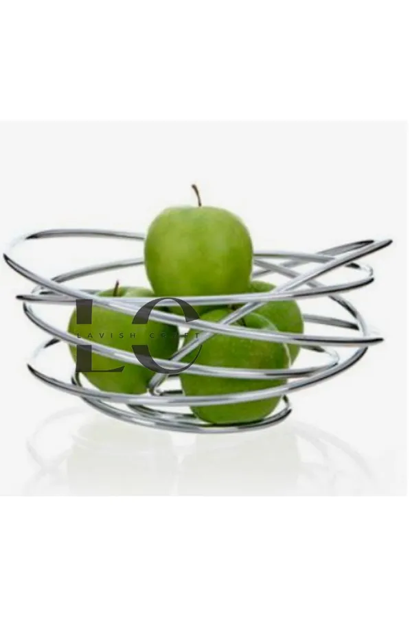 Silver_Fruit_Vegetable_Basket_For_Kitchen_Basket_For_Dining_Table_Bowl_Counter_Top_Dining_Table_Living_Drawing_Room_Rust_Free_(M7)_25W_x_30H_Centimeters