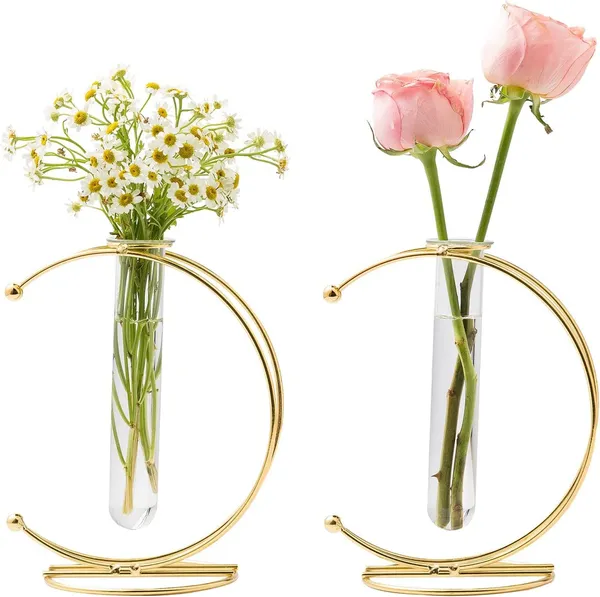 Gold_2_Pcs_Gold_Vase_For_Home_Decor,Rustproof,Flower_Vase_For_Decor,Moon_For_Centerpieces,Small_Vases_For_Flowers_Modern_Decor,_Small_Flower_Vase____15L_x_15W_x_17H_Centimeters