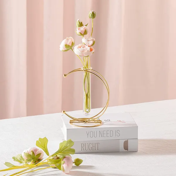 Gold_2_Pcs_Gold_Vase_For_Home_Decor,Rustproof,Flower_Vase_For_Decor,Moon_For_Centerpieces,Small_Vases_For_Flowers_Modern_Decor,_Small_Flower_Vase____15L_x_15W_x_17H_Centimeters