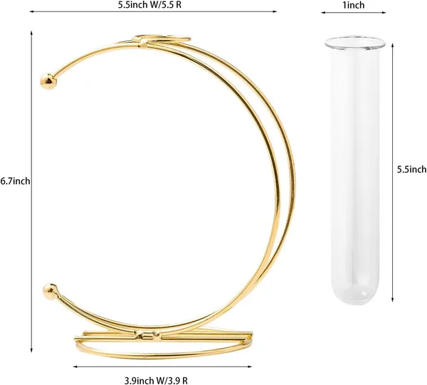 Gold_2_Pcs_Gold_Vase_For_Home_Decor,Rustproof,Flower_Vase_For_Decor,Moon_For_Centerpieces,Small_Vases_For_Flowers_Modern_Decor,_Small_Flower_Vase____15L_x_15W_x_17H_Centimeters