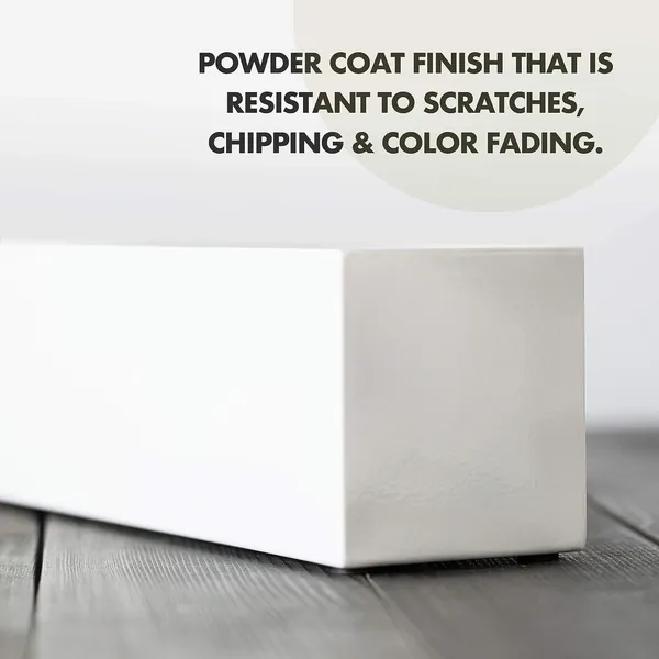 White_Modern_Narrow_Planter_Box_|_16"_Metal_Perfect_As_A_Succulent_Planter_For_Table_Or_Window_Sill_Planters_Indoor_|_Rectangular_Stainless_Steel_Long_Planter____40L_x_8W_x_9H_Centimeters
