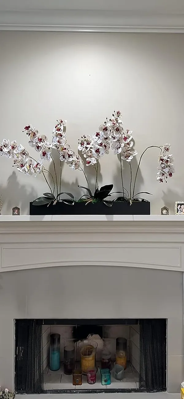 White_Modern_Narrow_Planter_Box_|_16"_Metal_Perfect_As_A_Succulent_Planter_For_Table_Or_Window_Sill_Planters_Indoor_|_Rectangular_Stainless_Steel_Long_Planter____40L_x_8W_x_9H_Centimeters