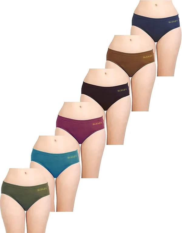 Pack_Of__6_-_Multicolor_Cotton_Blend_Hipster_Panties_For_Women_|_Solid