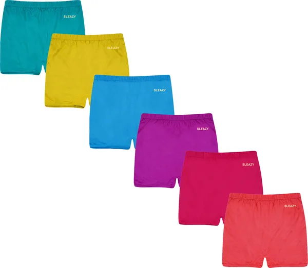 Pack_Of__6_-_Multicolor_Pure_Cotton_Boy_Short_Panties_For_Women_|_Solid