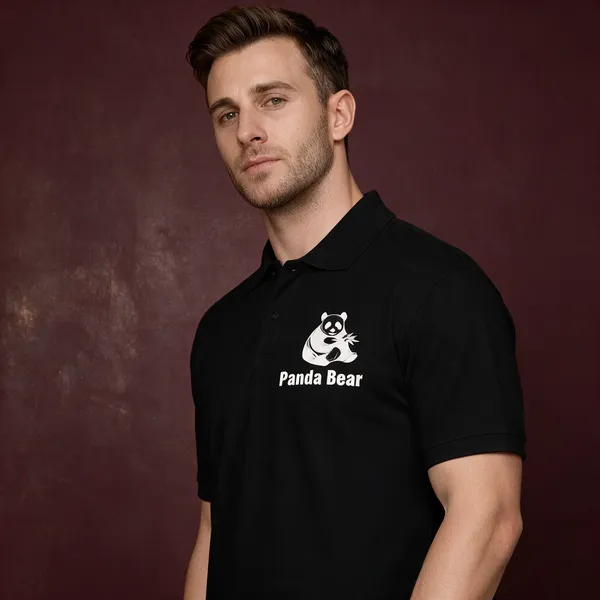 Black_Polycotton_Regular_Fit_Solid_High_Neck_T-Shirt_For_Men