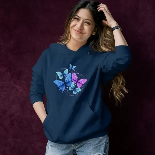 Teal_Blue_Fleece_Graphic_Print_Sweatshirt_For_Women