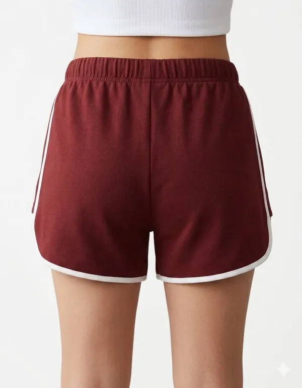 Maroon_Cotton_Blend_Regular_Shorts_For_Girls_-_Pack_Of_3