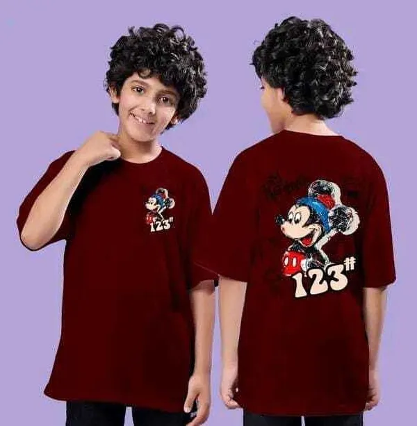 Maroon_Cotton_Blend_Regular_Fit_Graphic_Print_T-Shirt_For_Boys