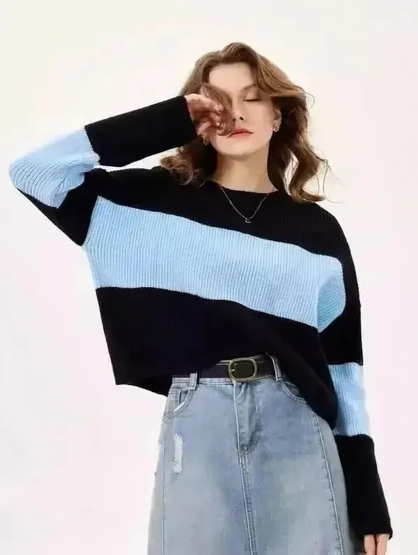 Black_Cotton_Relaxed_Fit_Color_Block_Top_For_Women