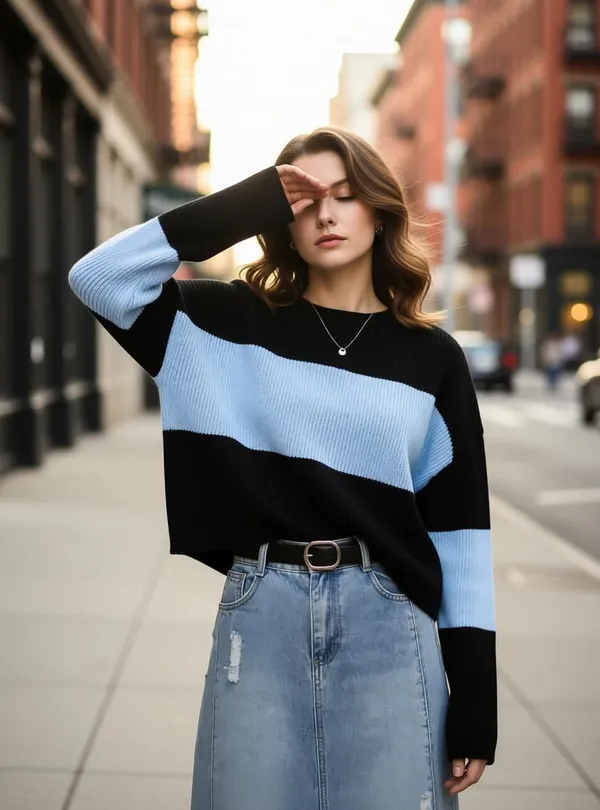 Black_Cotton_Relaxed_Fit_Color_Block_Top_For_Women